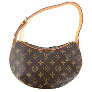 Louis Vuitton Pochette Croissant Shoulder Bag, Monogram Canvas, M51510, Brown...